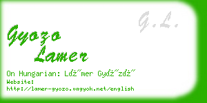 gyozo lamer business card